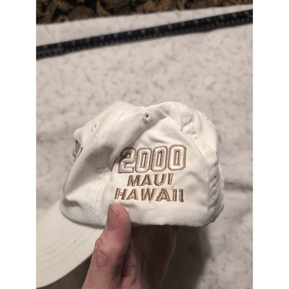 Imperial Kaanapali White Golf Hat Vintage 2000 Maui Embroidered - Picture 2 of 6